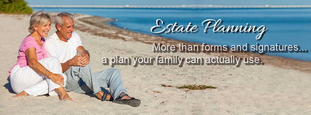 Happy Older Couple on a Beach
