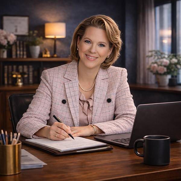 Shaking Hands with Female Attorney